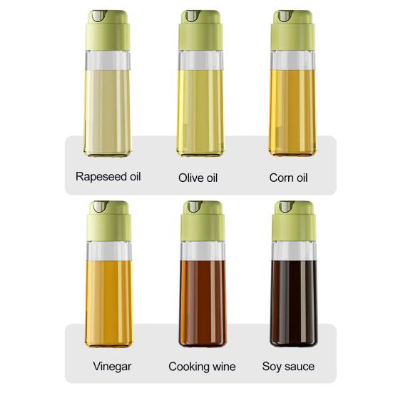 Automatic Oil Dispenser Glass Kitchen Oil Bottle with Drip-Free Spout 320ml/500ml Leakproof Sauce Cruet for Olive Oil Vinegar Soy Sauce Wine