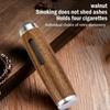 Mini Handheld Ashtrays  Walnut ashtray Anti Soot-flying Cigarette Cover  Cigarette Holder Ash Organizer  For Car Driving Ashtray