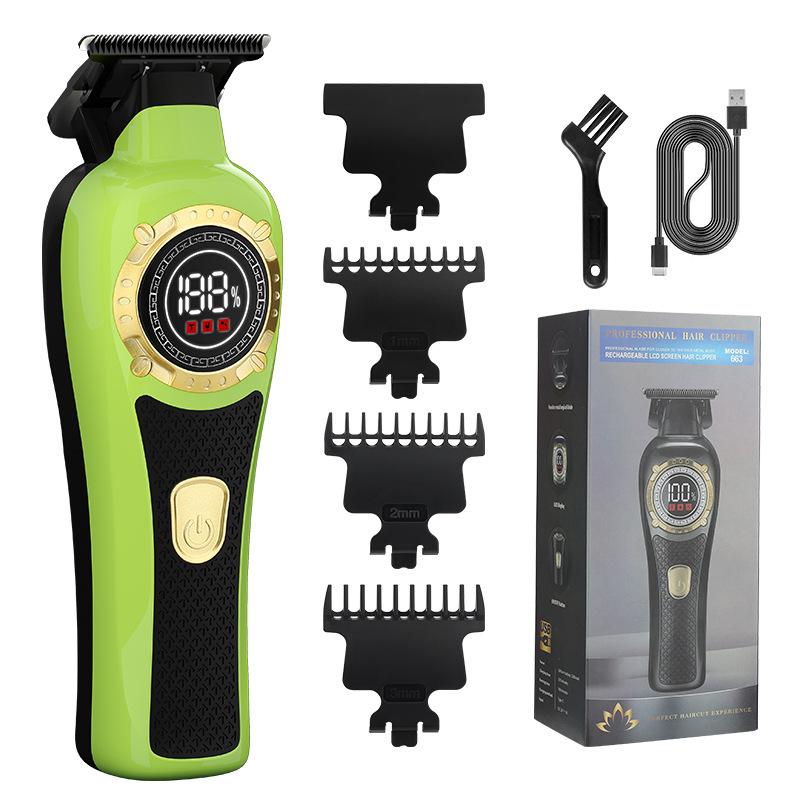 New Style Hair Clipper Hair Salon Household Electric Hair Clipper Oil Head Carving Electric Clipper Bare Head Razor High Power Electric Clipper