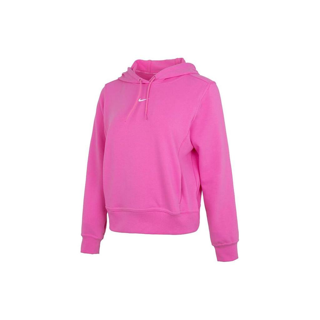 Nike Dri-Fit One однотонный быстросохнущий пуловер с капюшоном женские топы розовый FB5144-675