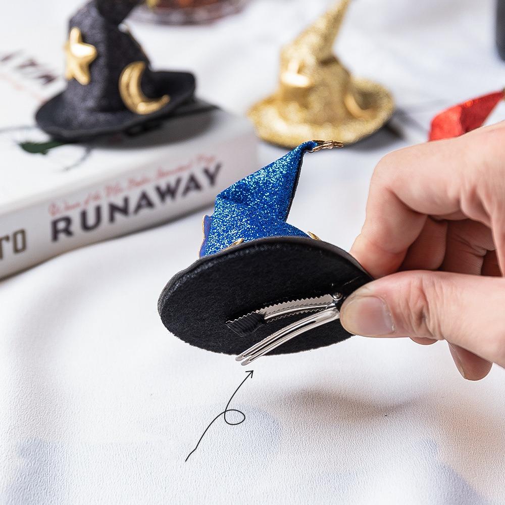 Волшебная шляпа, ведьмина шляпа, заколки для волос, милая ведьмина шляпа, заколка для волос, домашнее животное, Хэллоуин, аксессуары для волос, костюм