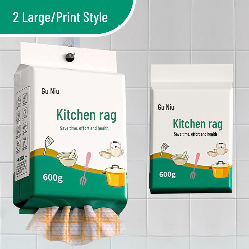 Утолщенная двусторонняя одноразовая швабра для мытья посуды для сухой и влажной уборки