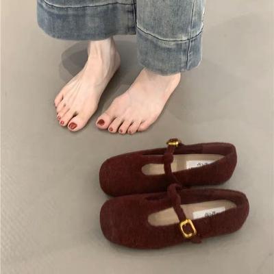 Ретро туфли Мэри Джейн женские 2025 осень и зима новые французский темперамент элегантный сказочный стиль ремешок мягкая подошва вечерние туфли одинарные туфли