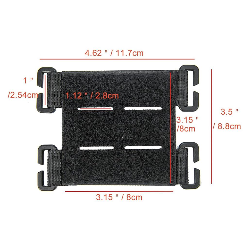 1PC 3IN Morale Badge Self-Adhesive Cloth Storage Base Outdoor Vest Backpack Accessory For MOLLE System