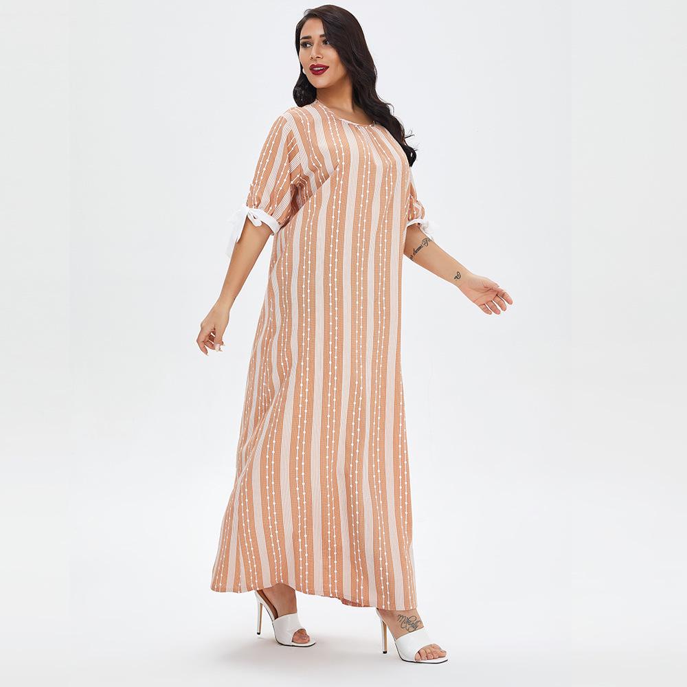 Women's Casual Summer Dress Pajamas - Ethnic Arabic Robe