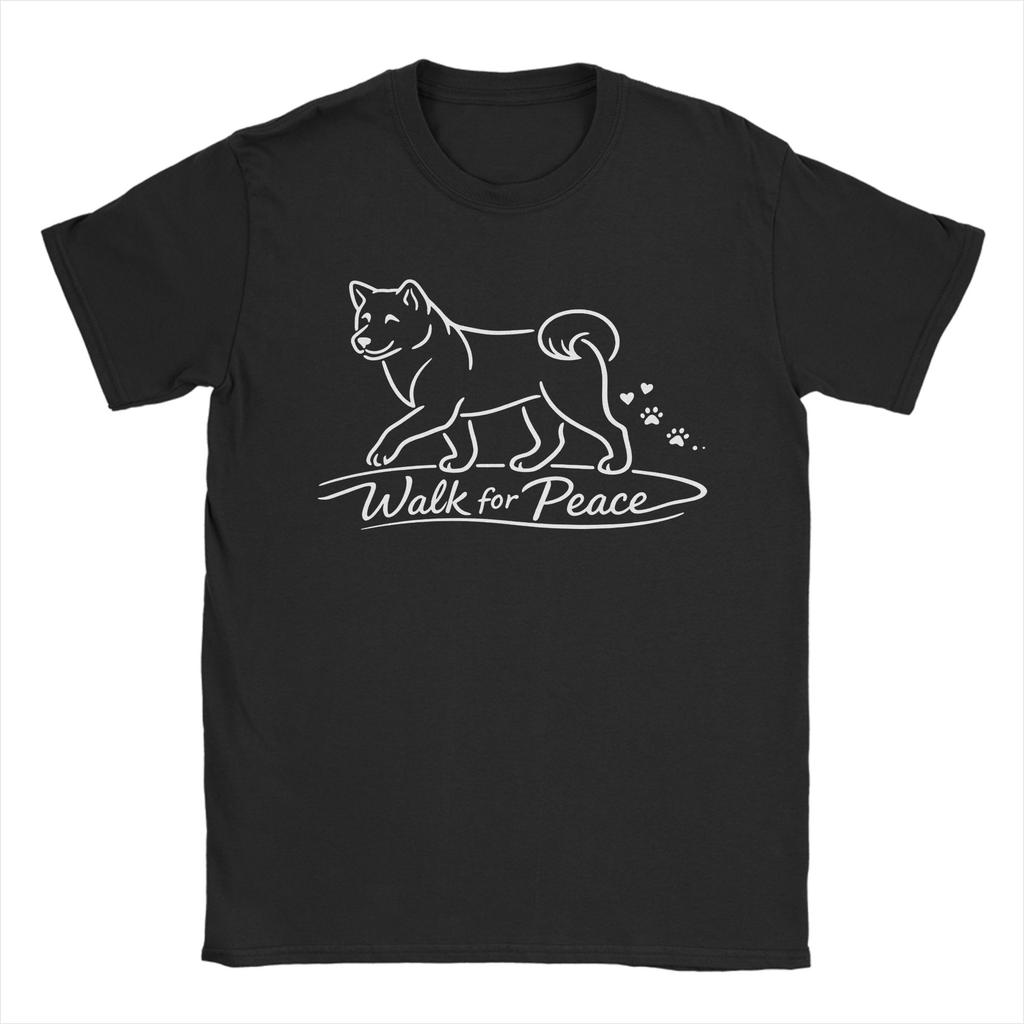 Walk For Peace Tshirt Summer Fashion Tshirts Unisex 100 Cotton Oneck Oversize Clothes Short Sleeve Streetwear Tshirt