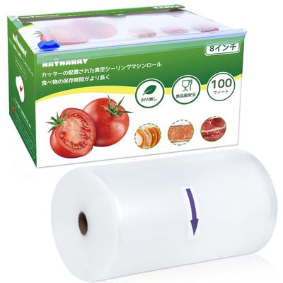 Рулон вакуумной упаковки Вакуумный пакет для вакуумной упаковочной машины Свободно режется Длительная свежесть Не содержит BPA Безопасный материал 20 см30 м PA+PE