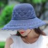 Summer Foldable Hats for Women Korean Large Brim Sun Protection Hats Vacation Travel Seaside Cool Hats