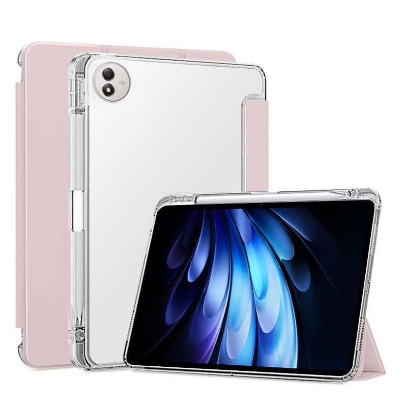 Vivopad 5 Pro 12.1\" Магнитный чехол-книжка с тремя сгибами и слотом для стилуса - Прозрачный матовый мягкий чехол