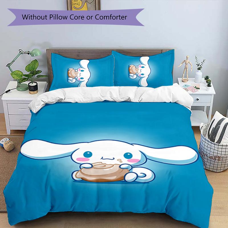 3pcs Sanrio Cinnamoroll1 pattern bedding set duvet cover set includes duvet cover &pillowcases, perfect all season bedroom decoration & gift
