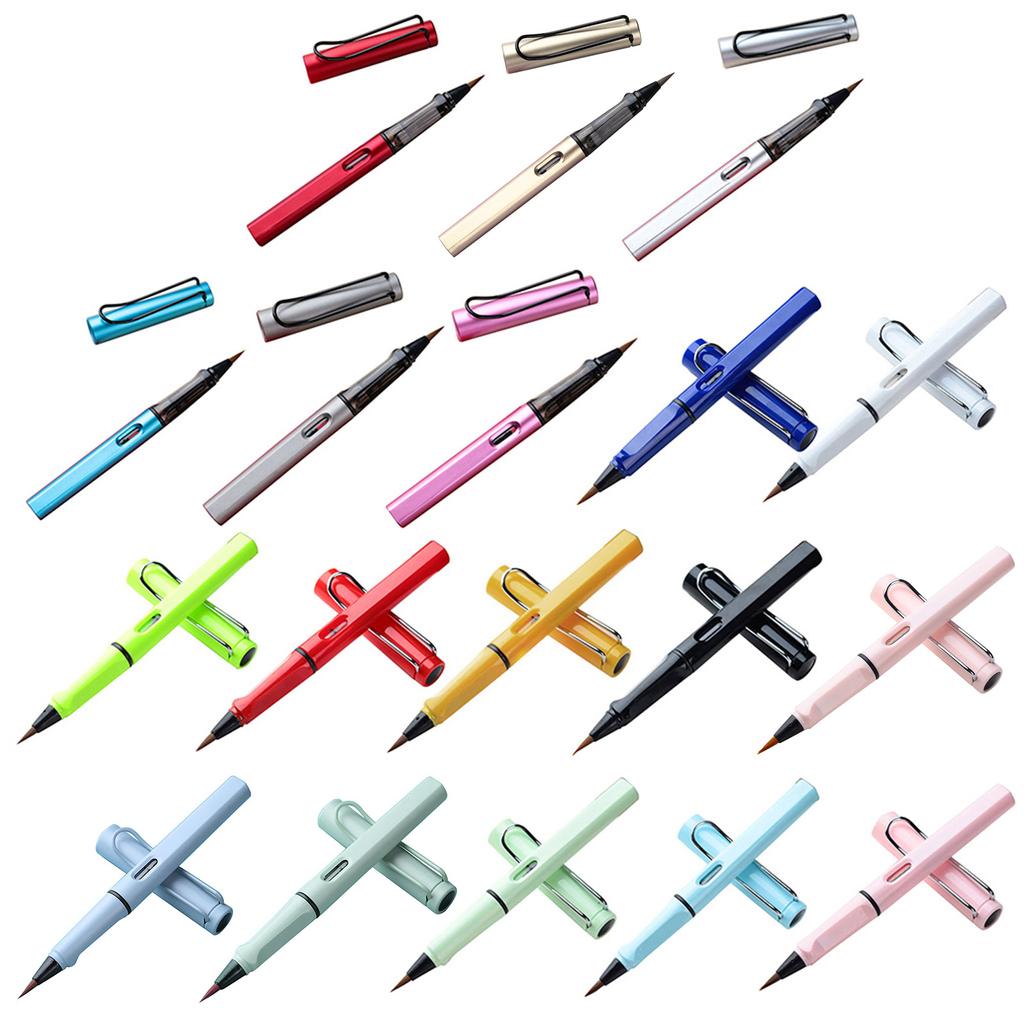 Портативная заправляемая ручка-кисть для каллиграфии, поршневая перьевая ручка, каллиграфическая ручка с черными чернилами для каллиграфической живописи