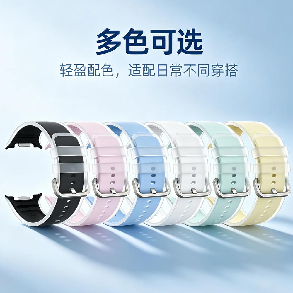 Официальный прозрачный силиконовый ремешок Jelly для Samsung Galaxy Watch 9 8 40-44 мм Удобный ремешок для Galaxy Watch 8 Classic 46 мм 3