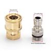 2Pcs 3/8'' or 1/4" Pressure Washer Adapter Kit M22 14mm 12mm Female Male Swivel To Quick Connect Release Set Nozzles
