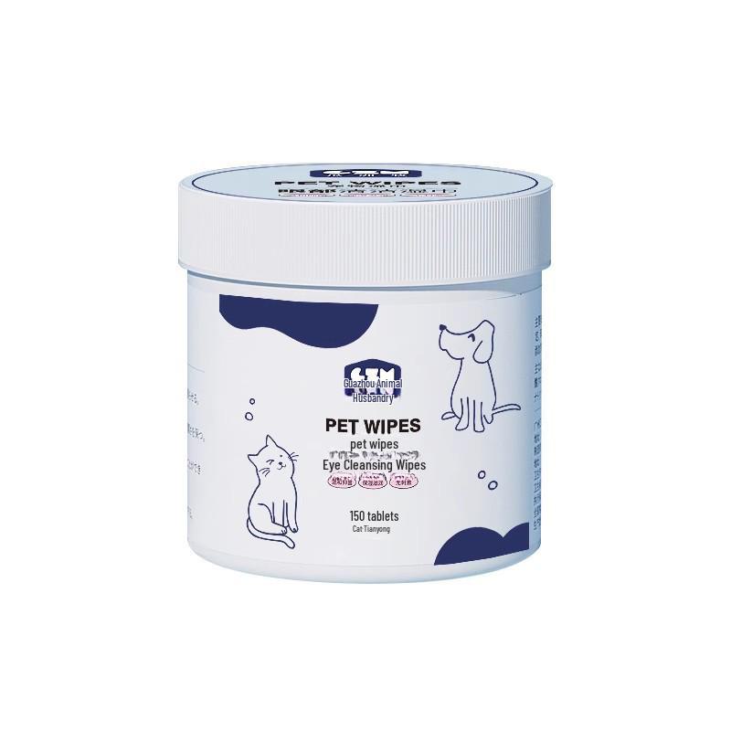 Растительные салфетки для удаления слезных дорожек у кошек и собак - 150 штук