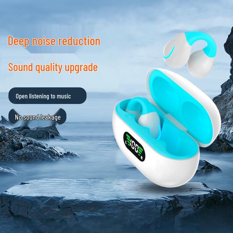 YYKQ71 AI-перевод TWS Клипсовые Bluetooth-наушники: Высококачественный звук, Не в уши, Длительное время работы от аккумулятора для спорта.