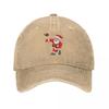 Christmas Santa Claus Football Quarterback Boys Kids Xmas Baseball Cap Trucker Cap New In The Hat Unisex Womens