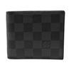 [Б/У] Кошелек серии Slender из покрытого канваса с клеткой Damier Graphite - Хорошее состояние #M5JOJQ