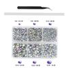 12-Grid Glass Imitation Austrian Hot Diamond Box With Forceps Point Drill Pen Set Diy Rhinestone Clothing Accessories