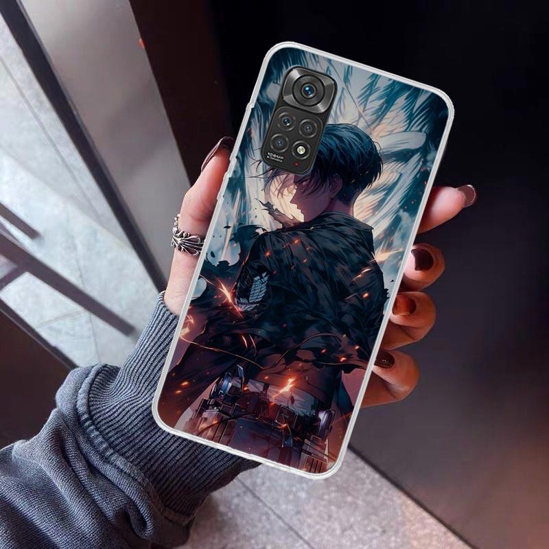 A-Attack on T-Titan Levi Phone Case For Xiaomi Redmi Note 10 11 12 13 14 15 Pro Plus 11S 12S 14S 11T 11E 10S Soft TPU Back Cover