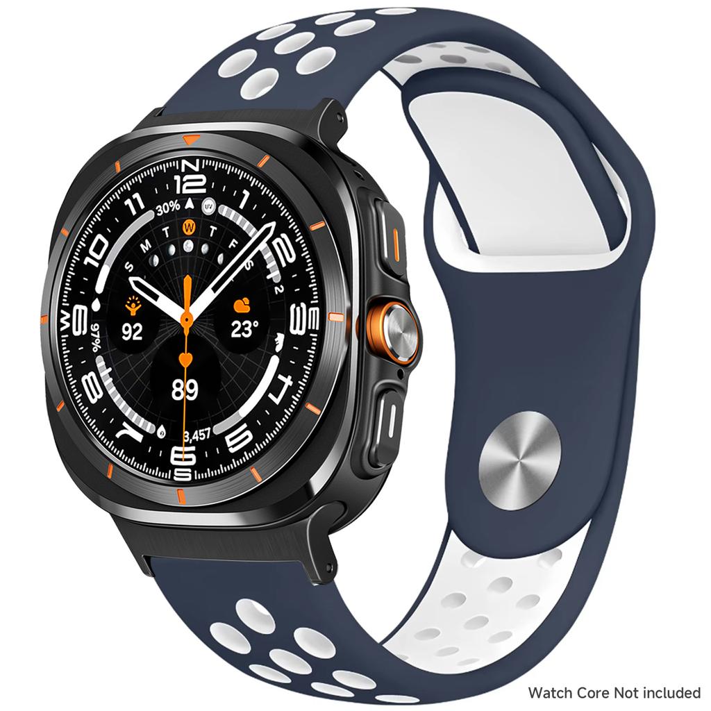 Силиконовый ремешок для Samsung Galaxy Watch 8 40 мм 44 мм 8 Classic 46 мм Спортивный дышащий браслет для Galaxy Ultra 2025 47 мм Ремешок