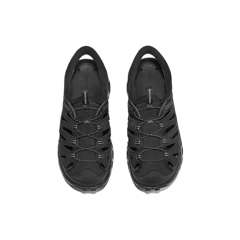 Skechers Мужские сетчатые водные туфли для улицы, удобные, модные, простые, универсальные, мужская обувь, черный 237473-BBK