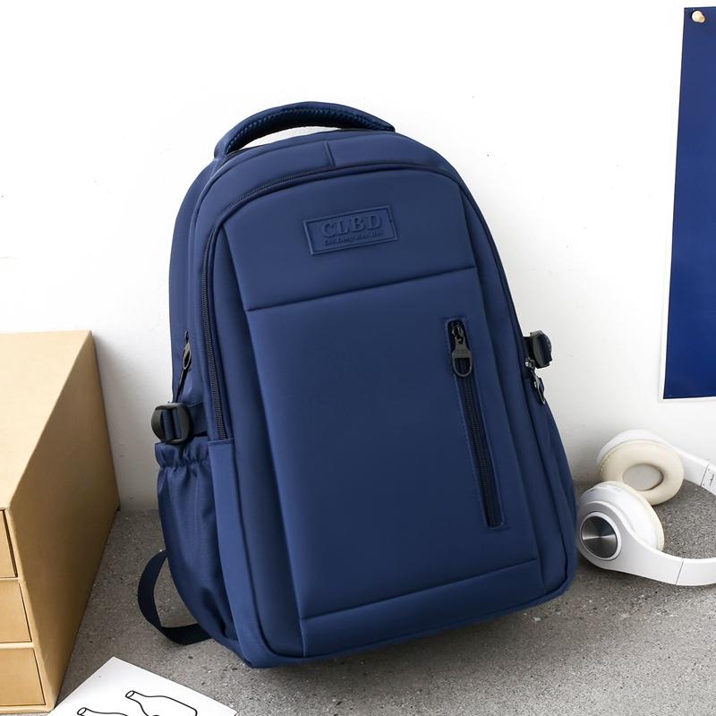 Школьный рюкзак для младших и старших школьников, рюкзак большой емкости, однотонный рюкзак