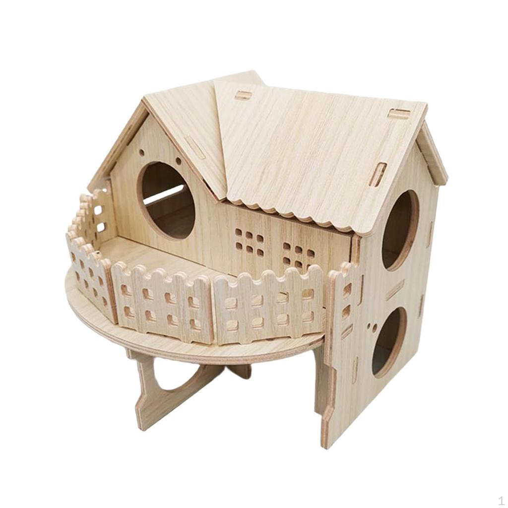 Hamster House and Hideout Cage Accessories Fun Cabin Gerbil for Small Pet