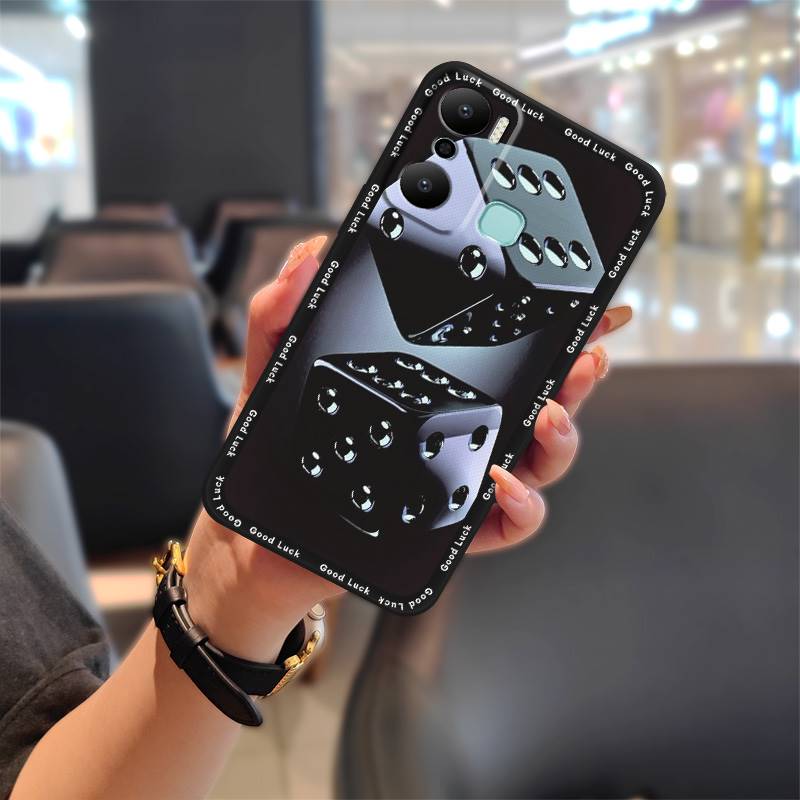 Back Cover Full Wrap Phone Case For Infinix X6825/Hot20 Play Cute Anti-knock Durable Graffiti Cartoon Protective TPU