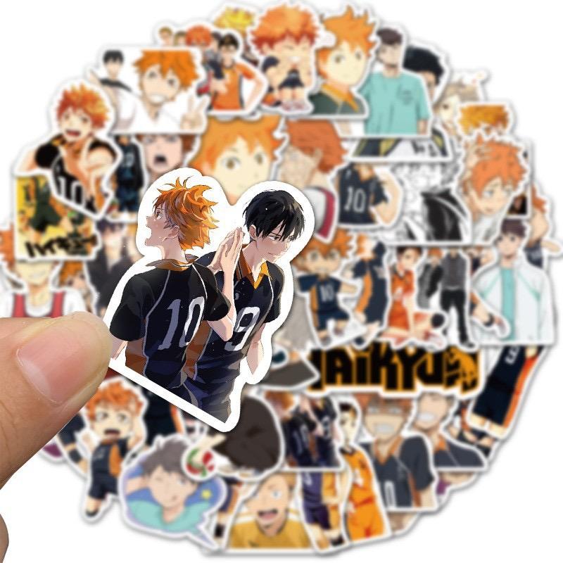 Япония Аниме Очаровательные Наклейки Haikyuu Хинаты Шоё Кагеяма Тобио Скрапбукинг DIY Дневник Планировщик Haikyu Наклейки Студенческие Канцелярские Принадлежности