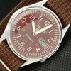 USED VINTAGE SEIKO 5 AUTOMATIC 7009A JAPAN MENS D/D BROWN WATCH 621c-a415323-2 SKU621c-a415323