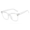 Large Frame Glasses Anti-blue Transparent Lenses Retro Classic Casual Women's Sunglasses Suitable for Daily Reading