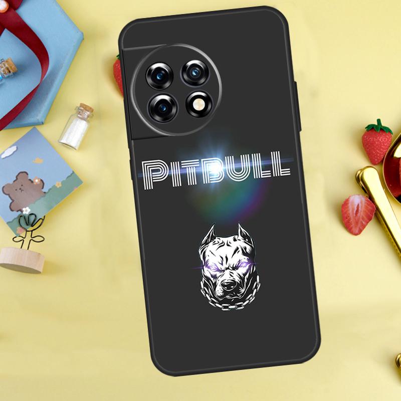 Cute Pit Bull Dog Pitbull Case For OnePlus 13T 13R 12 12R 15 13 11 10 10T 8T Nord CE 2 3 4 Lite N20 N30 Nord 5 Cover