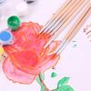 10pcs Calligraphy Wood Handle Art Supplies Paint Brushes Drawing Brush Hook Line Pen Painting Pen