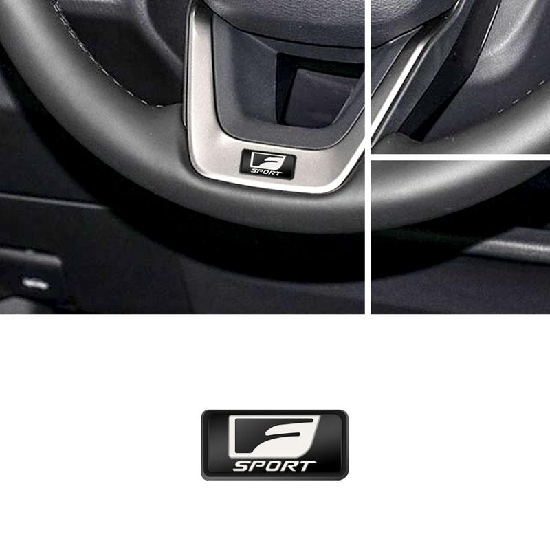 Автомобильный интерьер 3D металлический F спортивный логотип рулевое колесо маленькая наклейка центральная консоль декор для RX300 RX330 IS200 IS300 CT NX RX