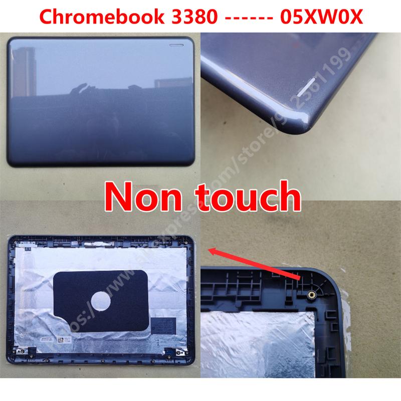 NEW For Chromebook 3380 Latitude 3380 E3380 Laptop LCD Back Cover Front Bezel Palmrest Bottom Case Laptop Frames