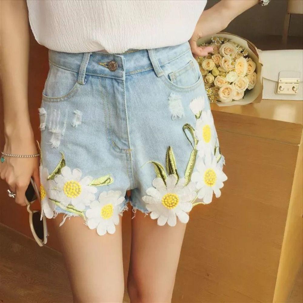 Daisy Clothing Applique Elegant Clothes Patches Flower Embroidered Patches  Sewing