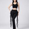 High Waist Butt Curtain Skirt Solid Color Mini Apron Harajuku Ruffles Trim Butt Curtain  Jazz Dance