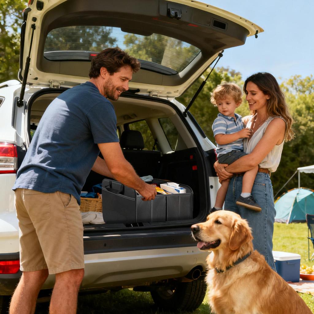 Автомобильный органайзер для багажника, складной, водонепроницаемый, большой органайзер для хранения груза в автомобиле, для грузовика, дома на колесах, седана, автомобиля