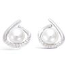 [L7681] - Silver Earrings 'Sissi' Silver White (rhodium-plated) - 13x12 Mm