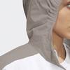 Adidas Куртка-трансформер с капюшоном в двустороннюю полоску, женская верхняя одежда, белая HE9990