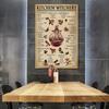 Funny Witches Magic Knowledge Canvas Paintings Kitchen Witchery Posters and Print Wall Art Picture for Living Room Decor Cuadros