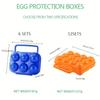 Portable 6/12 Grid Egg Storage Box for Outdoor Picnic, BBQ, and Camping Keep Your Eggs Safe and Fresh Kitchen Tools