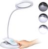 In QaaJaa Magnifier Stand with LED Loupe Tabletop Equipped with Angle Stepless USB Freestanding Clip Easy On the Versatile [2 1] Light, Stand, Light,
