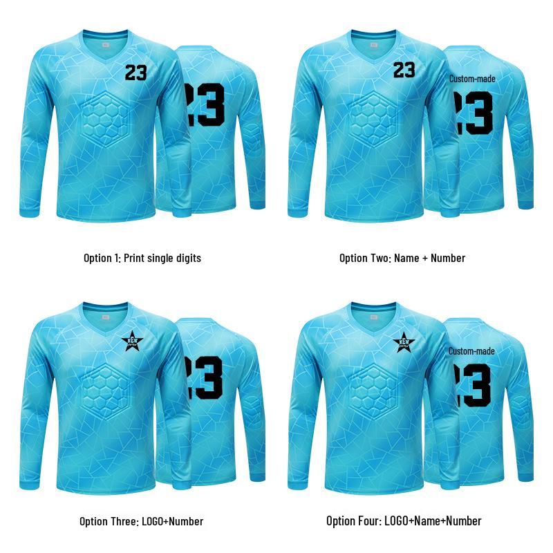 Мужская вратарская тренировочная и игровая футбольная форма с длинным рукавом