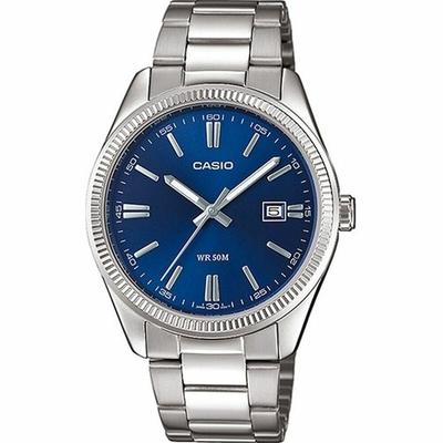 Браслет Casio мужской MTP-1302PD, синий,