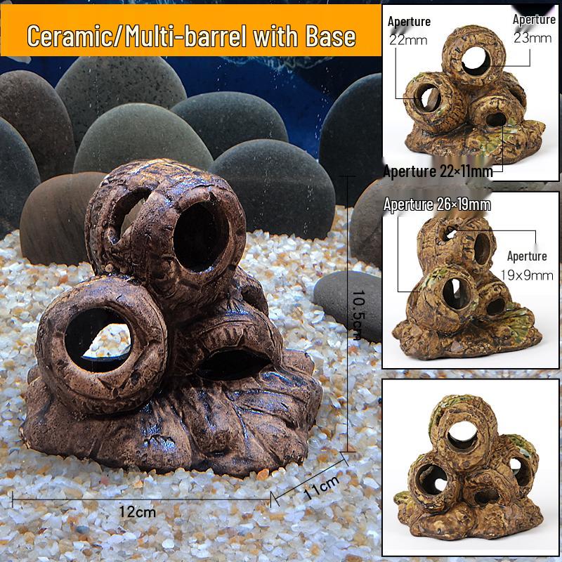 Ceramic Fish Tank Decoration: Shrimp Hiding, Cichlid Breeding, Spawning Nest.