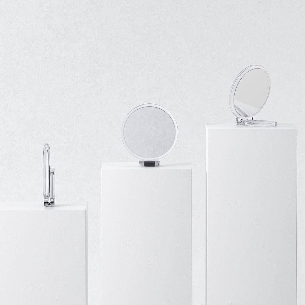 Красивое ручное зеркало с увеличительным стеклом 20x, складное зеркало для макияжа с ручкой, компактное зеркало 20x и 1x, настольное зеркало, компактное, удобное для переноски, круглое, прозрачное