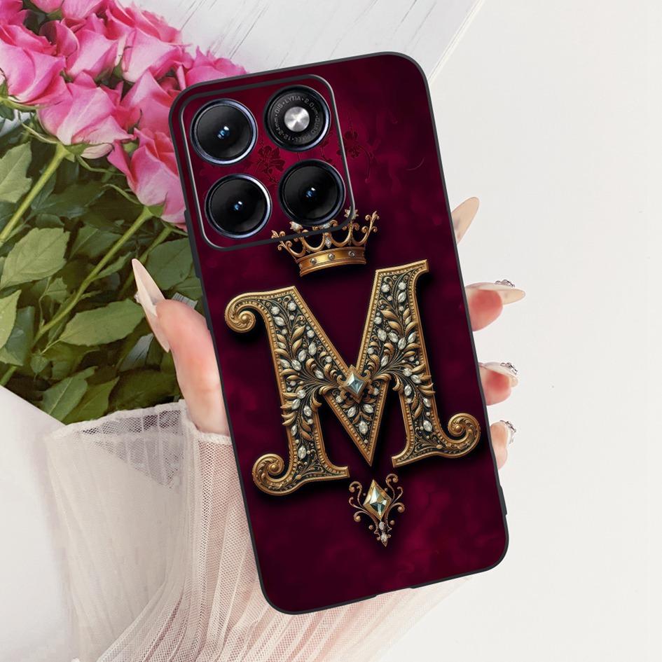 Чехол для Motorola Edge 70 Fusion 5G Популярные первые буквы Чехол для пары из силикона Мягкий чехол для телефона Для Motorola Edge 70 Fusion+ Fundas