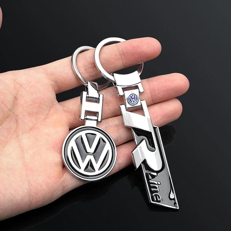 2025 Горячий Брелок Volkswagen RLine С Логотипом Бренда Оригинальный Из Цинкового Сплава Анти-кража Органайзер для Автомобильных Ключей Подарок Подвеска Для Мужчин Женщин S
