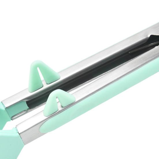 3 шт. щипцы для еды, прочные, удобные, термостойкие кухонные щипцы из нержавеющей стали с силиконовыми насадками для дома